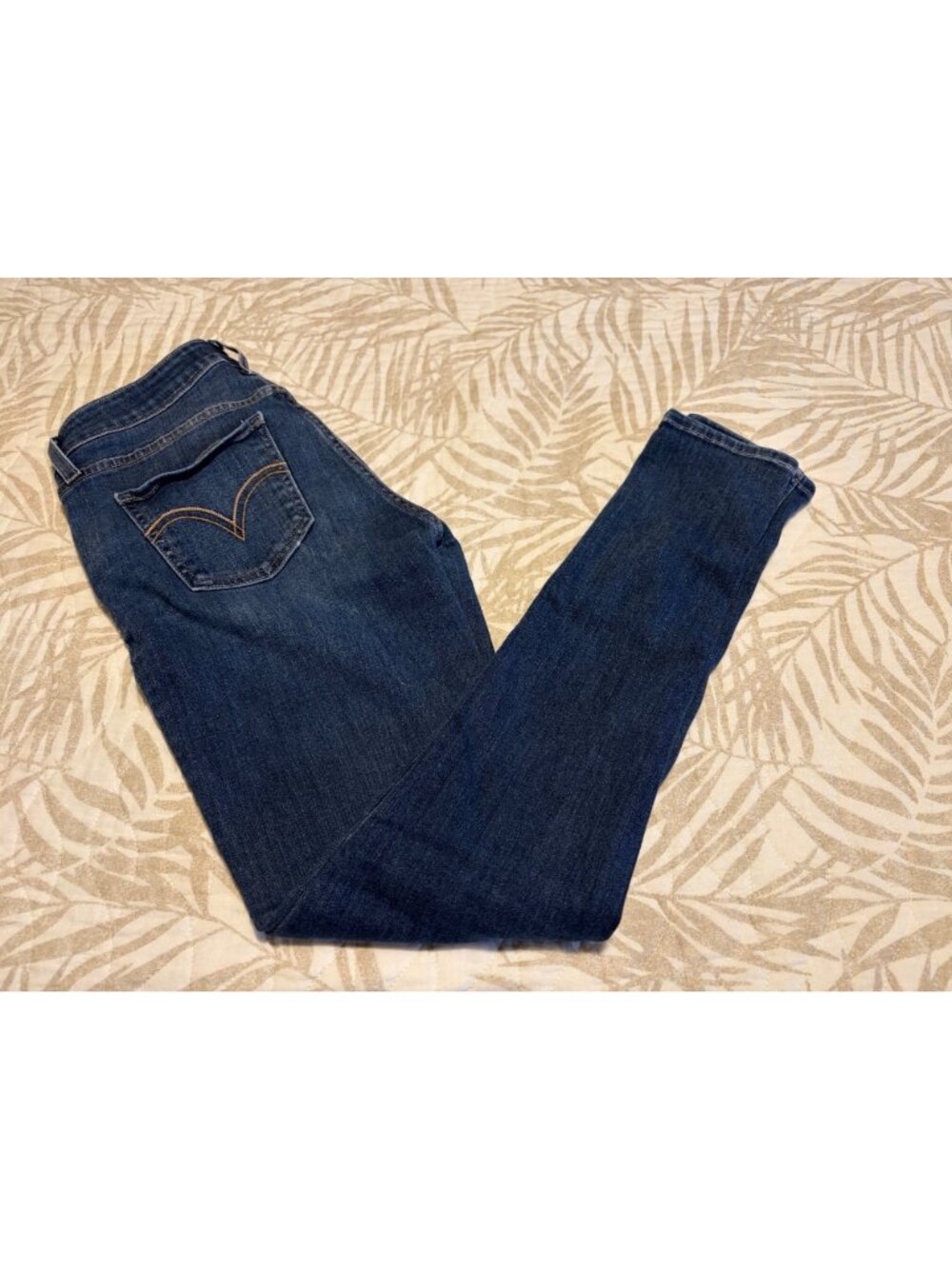 Levis 535 Super Skinny Jeans Womens Size 29 Medium Wash Stretch Denim - Picture 2 of 4
